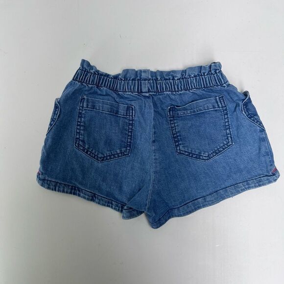 Mini Boden Denim Chambray Shorts With Heart Pockets Size 9Y - Picture 3 of 4